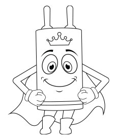 Hebrew alphabet coloring page for kids ages 5+ - Super Torah educational resource