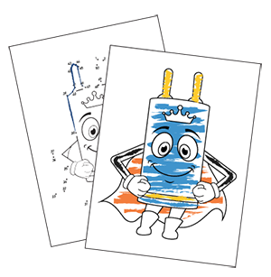 Hebrew coloring sheets and connect the dots activities - free printable educational resources