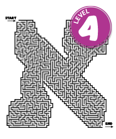 Expert level Hebrew Aleph maze puzzle - printable brain teaser for kids
