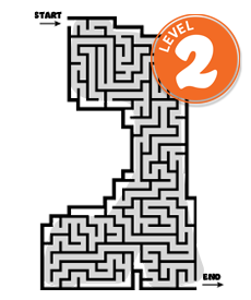 Hebrew Gimmel maze level 2 - intermediate Hebrew alphabet learning activity