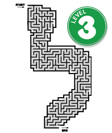 Advanced Hebrew Lamed letter maze - Super Torah challenging educational activity