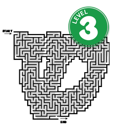 Challenging Hebrew Shin letter maze - Super Torah educational puzzle game